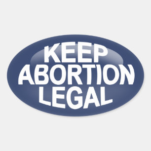 Keep Abortion Legal Oval Sticker