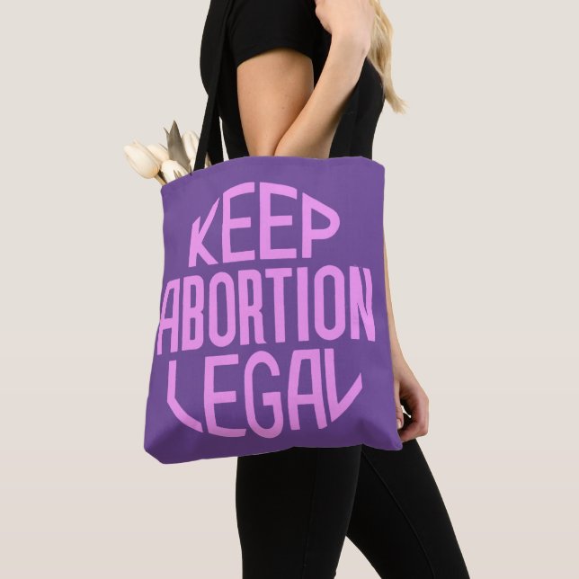 Keep Abortion Legal Tote Bag (Close Up)