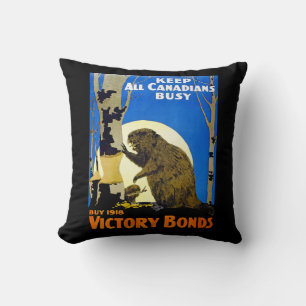 Keep All Canadians Busy Cushion
