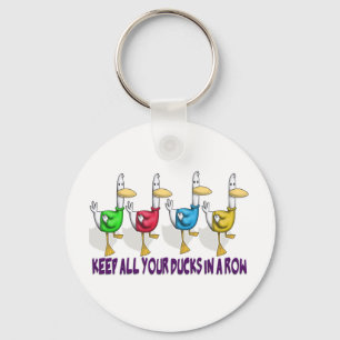 keep all your ducks in a row key ring