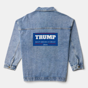 Keep America Great 2024  Vote Denim Jacket