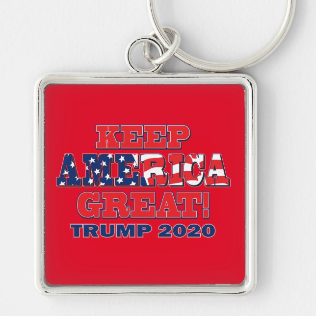 Keep America Great Again Trump 2020 Key Ring (Front)