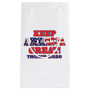 Keep America Great Again Trump 2020 Small Gift Bag