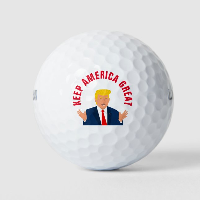 Keep America Great Donald Trump 2024 election Golf Balls (Front)