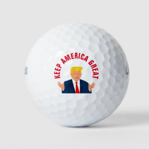 Keep America Great Donald Trump election Golf Balls