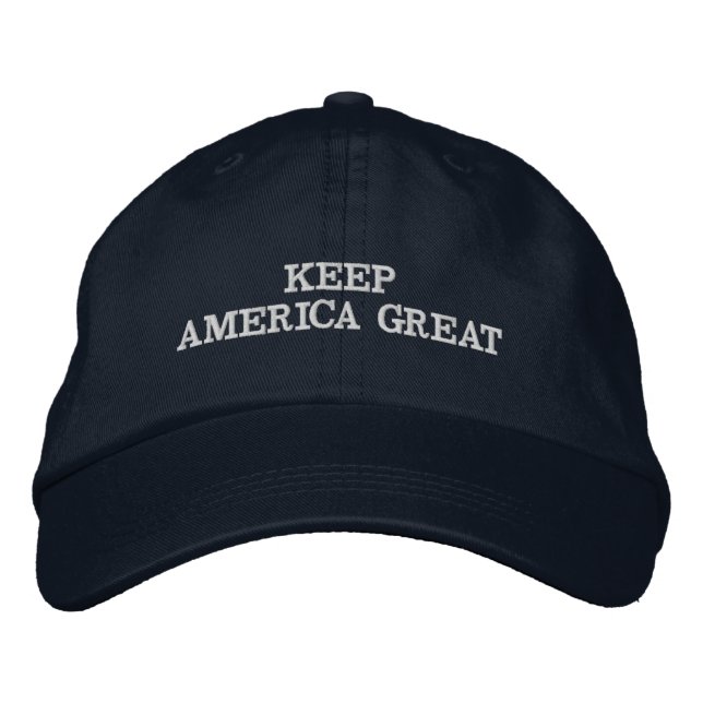 KEEP AMERICA GREAT EMBROIDERED HAT (Front)