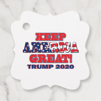 Keep America Great Trump 2020 Favour Tags