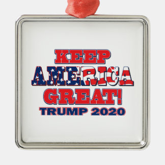 Keep America Great Trump 2020 Metal Tree Decoration