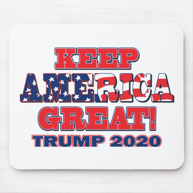 Keep America Great - Trump 2020 Mouse Mat (Front)