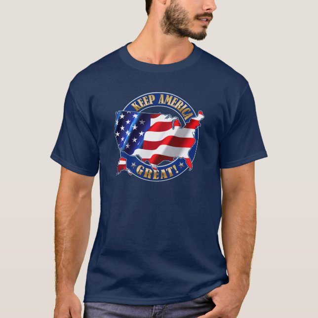 Keep America Great ! Trump 2020 Slogan T-Shirt (Front)