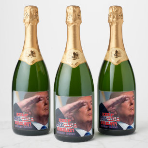 Keep America Great - Trump 2020 Sparkling Wine Label