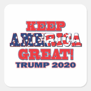 Keep America Great Trump 2020 Square Sticker