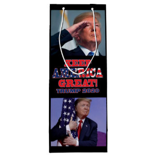 Keep America Great Trump 2020 Wine Gift Bag