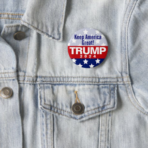 Keep America Great Trump 2024 Button