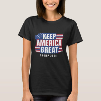 Keep America Great – Trump 2024"  T-Shirt
