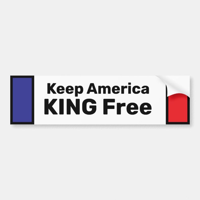 Keep America KING FREE Bumper Sticker (Front)