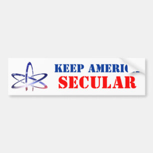 KEEP AMERICA SECULAR BUMPER STICKER
