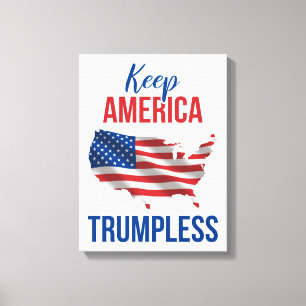 Keep America Trumpless V Canvas Print