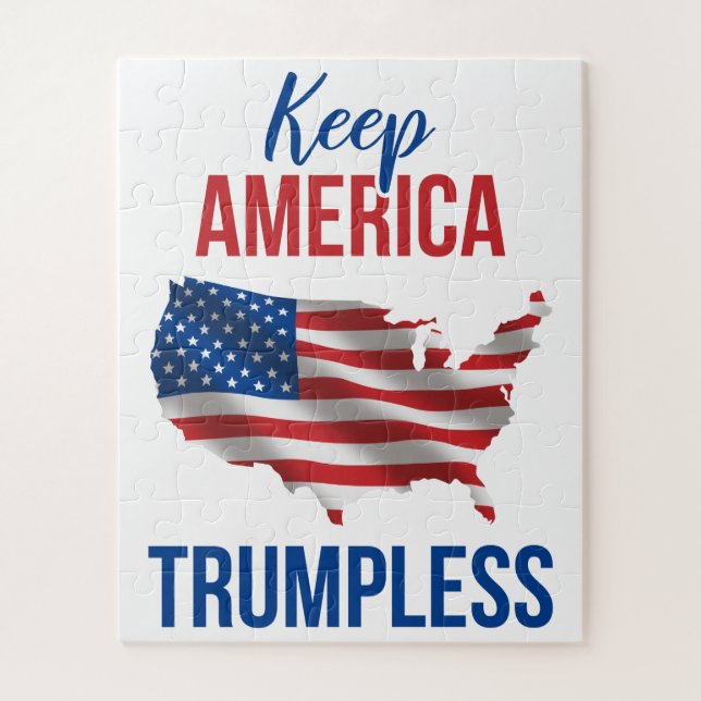 Keep America Trumpless V Jigsaw Puzzle (Vertical)