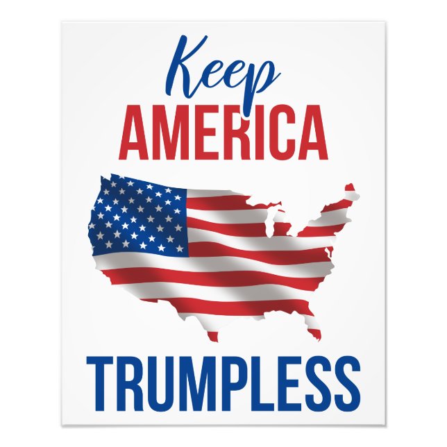Keep America Trumpless V Photo Print (Front)