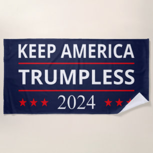 Keep America Trumpless VII Beach Towel