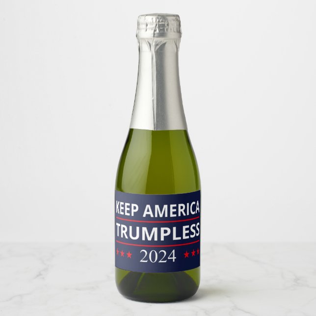 Keep America Trumpless VII Sparkling Wine Label (Front)