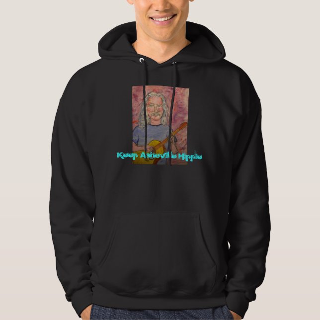 Keep Asheville Hippie Hoodie (Front)