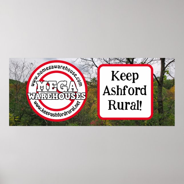 Keep Ashford Rural | No Mega Warehouses    Poster (Front)