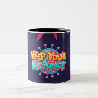 keep away Two-Tone coffee mug