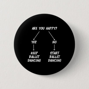 Keep Ballet Dancing Dance Dancer Ballerina Men Wom 6 Cm Round Badge
