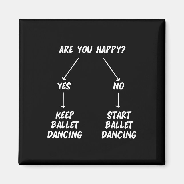 Keep Ballet Dancing Dance Dancer Ballerina Men Wom Magnet (Front)