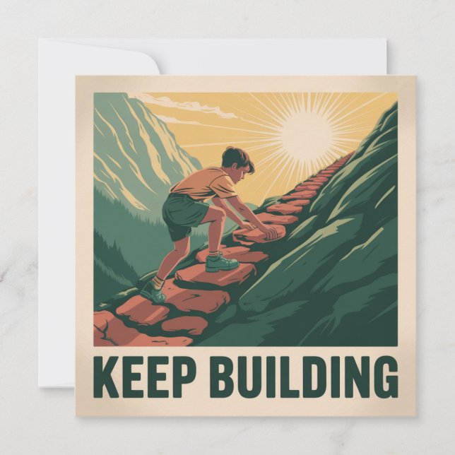 Keep Building Invitation (Front)