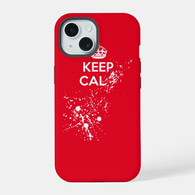 Keep Cal… iPhone 15 Case (Back)