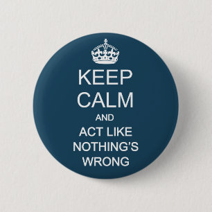 Keep Calm 1 6 Cm Round Badge