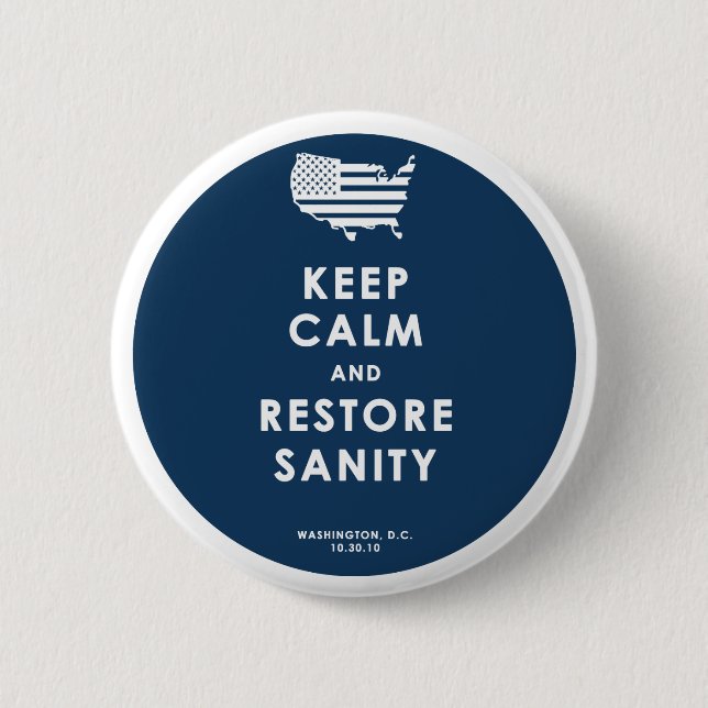 Keep Calm! 6 Cm Round Badge (Front)