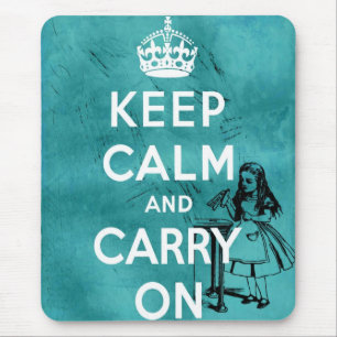 Keep Calm Alice Mouse Mat