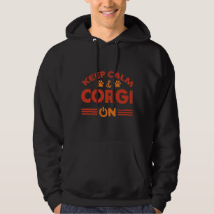 Keep Calm Amp Corgi On Hoodie