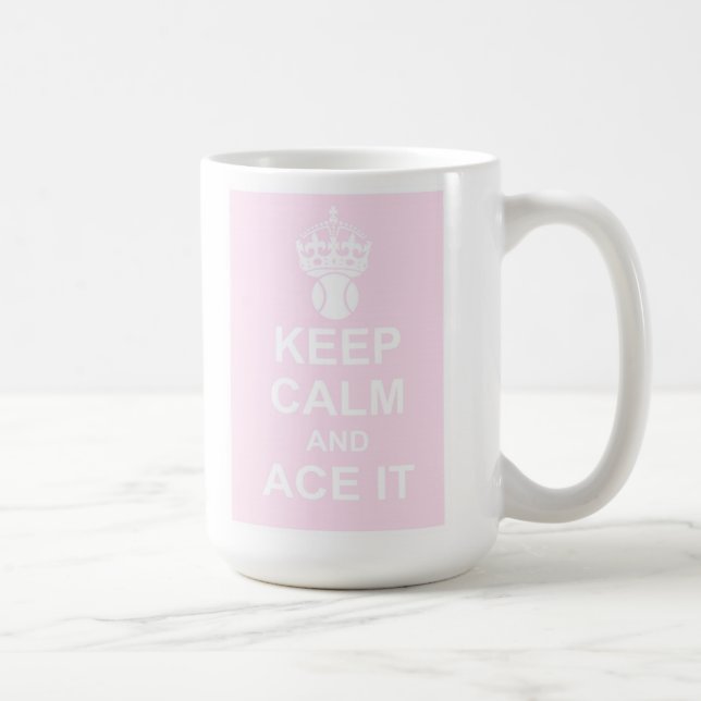 Keep Calm and Ace It Mug in Pink (Right)