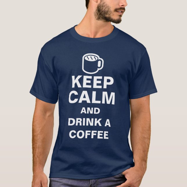 KEEP CALM and add your own sign & text T-Shirt (Front)
