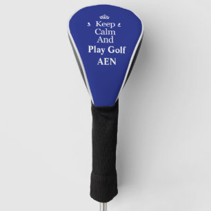 Keep Calm and Add Your Text Personalise  Golf Head Cover