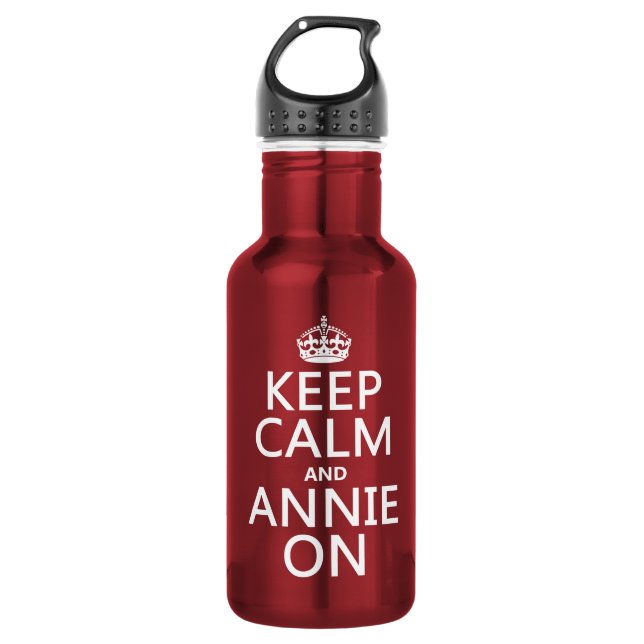 Keep Calm and Annie On 532 Ml Water Bottle (Front)