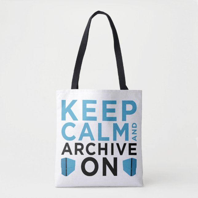 Keep Calm and Archive On (USA Tote) Tote Bag (Front)