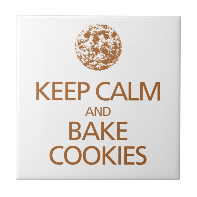 Keep Calm and Bake Cookies Tile (Front)