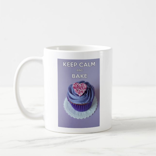 Keep Calm and Bake Cupcakes Coffee Mug (Left)