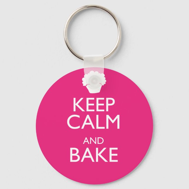 KEEP CALM AND BAKE KEY RING (Front)