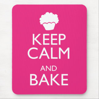 KEEP CALM AND BAKE MOUSE MAT