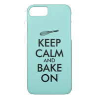 Keep Calm and Bake On Custom Colour iphone Case
