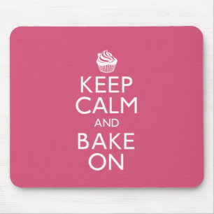 Keep Calm and Bake On Mouse Mat