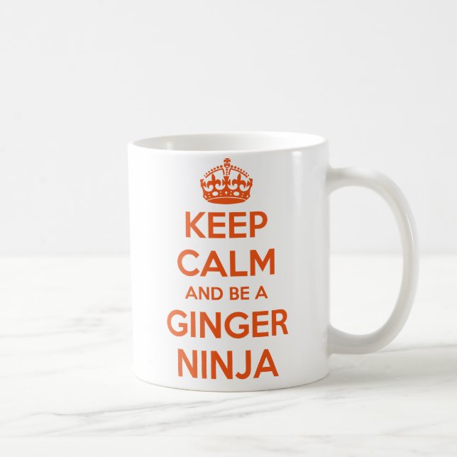 Keep Calm and Be A Ginger Ninja Mug (Right)