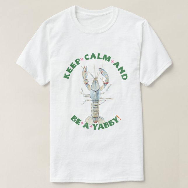 KEEP CALM AND BE A YABBY" Men's T-Shirt – Fun & Bo (Design Front)